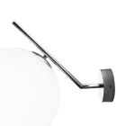 Ręcznie dmuchany kinkiet ze szkła weneckiego - śnieg Viadurini