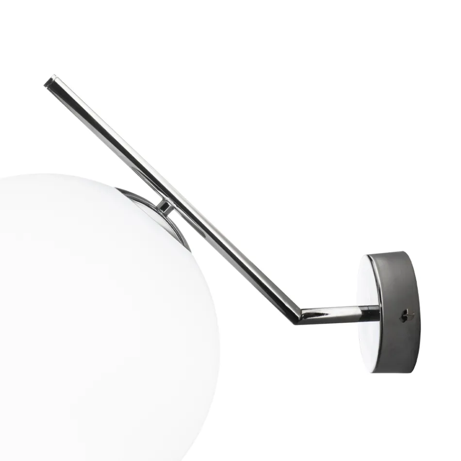 Ręcznie dmuchany kinkiet ze szkła weneckiego - śnieg Viadurini