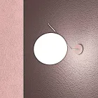 Ręcznie dmuchany kinkiet ze szkła weneckiego - śnieg Viadurini