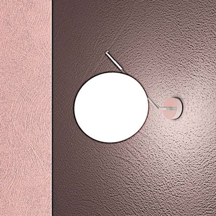 Ręcznie dmuchany kinkiet ze szkła weneckiego - śnieg Viadurini