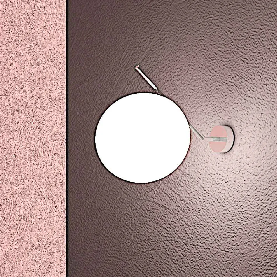 Ręcznie dmuchany kinkiet ze szkła weneckiego - śnieg Viadurini