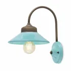 Światła w kolorowe ściany ceramiczne i mosiężne Alicja Ferroluce Viadurini