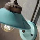 Światła w kolorowe ściany ceramiczne i mosiężne Alicja Ferroluce Viadurini