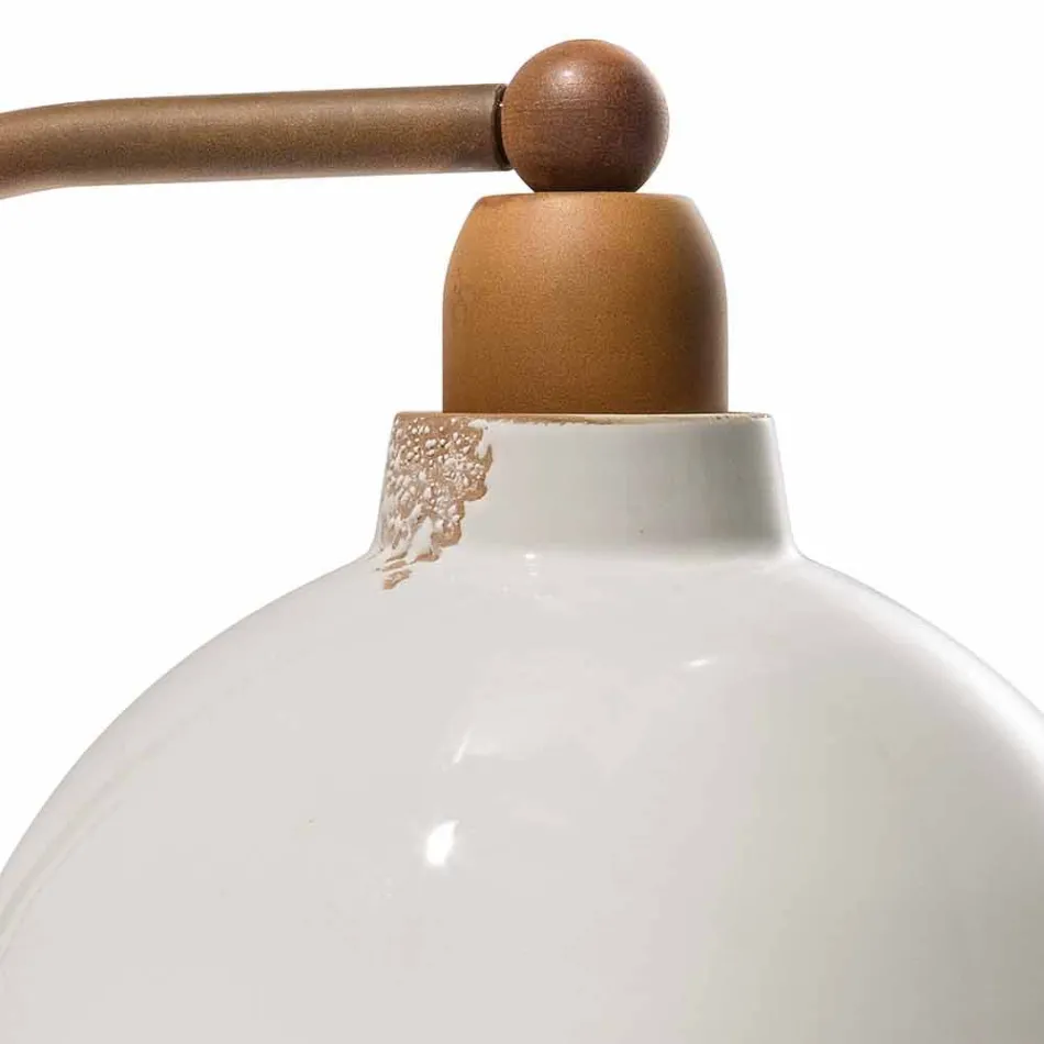 Ceramiczne kinkiety ścienne i metalu Skyler stylu przemysłowych Viadurini