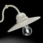 Światło w błyszczący ceramicznych ścian Ferroluce Retro Viadurini