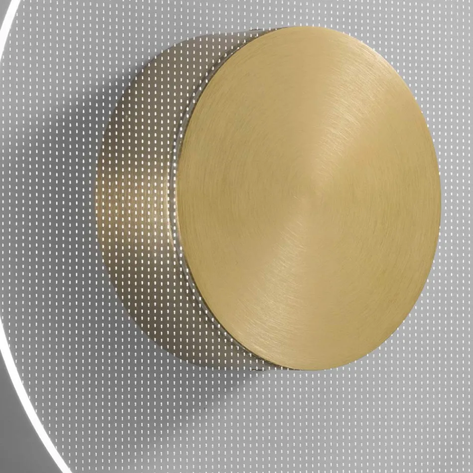 Nora – metalowa lampa ścienna z dyfuzorem z pleksiglasu z mikrokropkami Viadurini