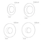 Nora – metalowa lampa ścienna z dyfuzorem z pleksiglasu z mikrokropkami Viadurini