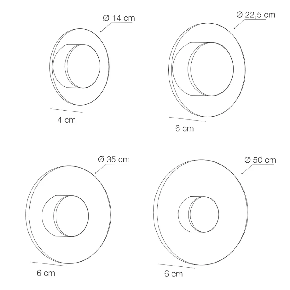 Nora – metalowa lampa ścienna z dyfuzorem z pleksiglasu z mikrokropkami Viadurini