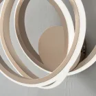 Kinkiet w Złotym Metalu Nowoczesny Design Sypialnia - Point Viadurini