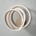 Kinkiet w Złotym Metalu Nowoczesny Design Sypialnia - Point Viadurini