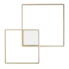 Nowoczesna - formalna metalowa lampa ścienna pomalowana na złoto z LED Viadurini