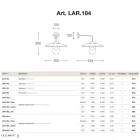 Kinkiet Nabucco marki Aldo Bernardi, oświetlenie w formie mosiężnej linii Viadurini