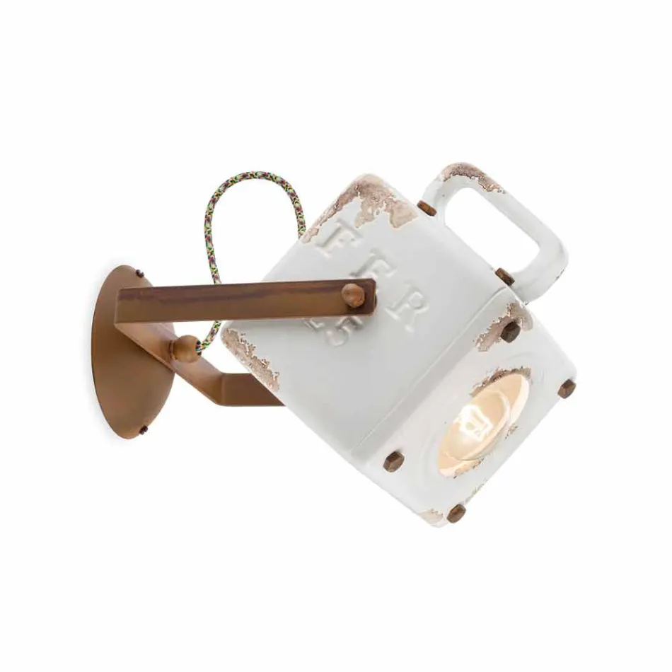 Ściana rocznika stylu ceramiczne przemysłowe i żelaza Julia Viadurini