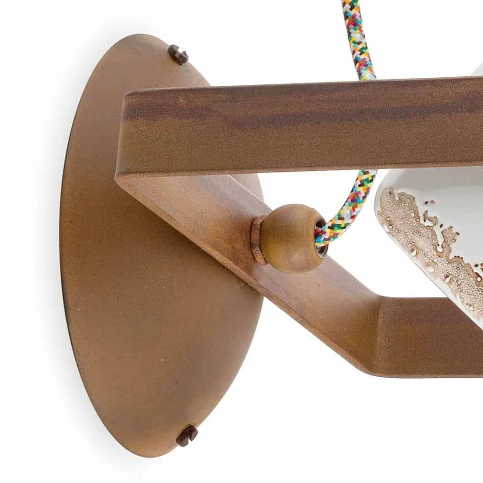 Ściana rocznika stylu ceramiczne przemysłowe i żelaza Julia Viadurini