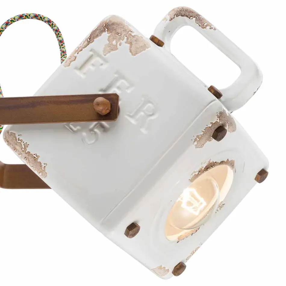 Ściana rocznika stylu ceramiczne przemysłowe i żelaza Julia Viadurini