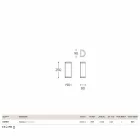 Ściana Hanny Aldo Bernardi mosiądzu i białe metakrylan Viadurini