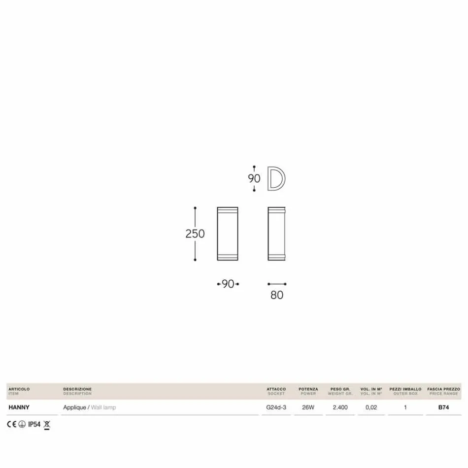 Ściana Hanny Aldo Bernardi mosiądzu i białe metakrylan Viadurini