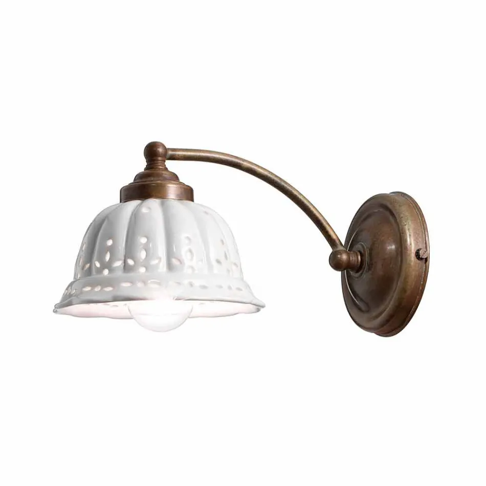 Art nouveau aplikacja konstrukcja ceramiczna Anita Il Fanale Viadurini