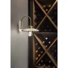 Plisowana błyszcząca aplikacja ceramiczna i ręcznie malowane krawędzie - Laquila Viadurini