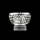 Wyprodukowano we Włoszech. Żelazo i złoto. Aplikacja z kryształkami do dekoracji wnętrz - Austria Viadurini