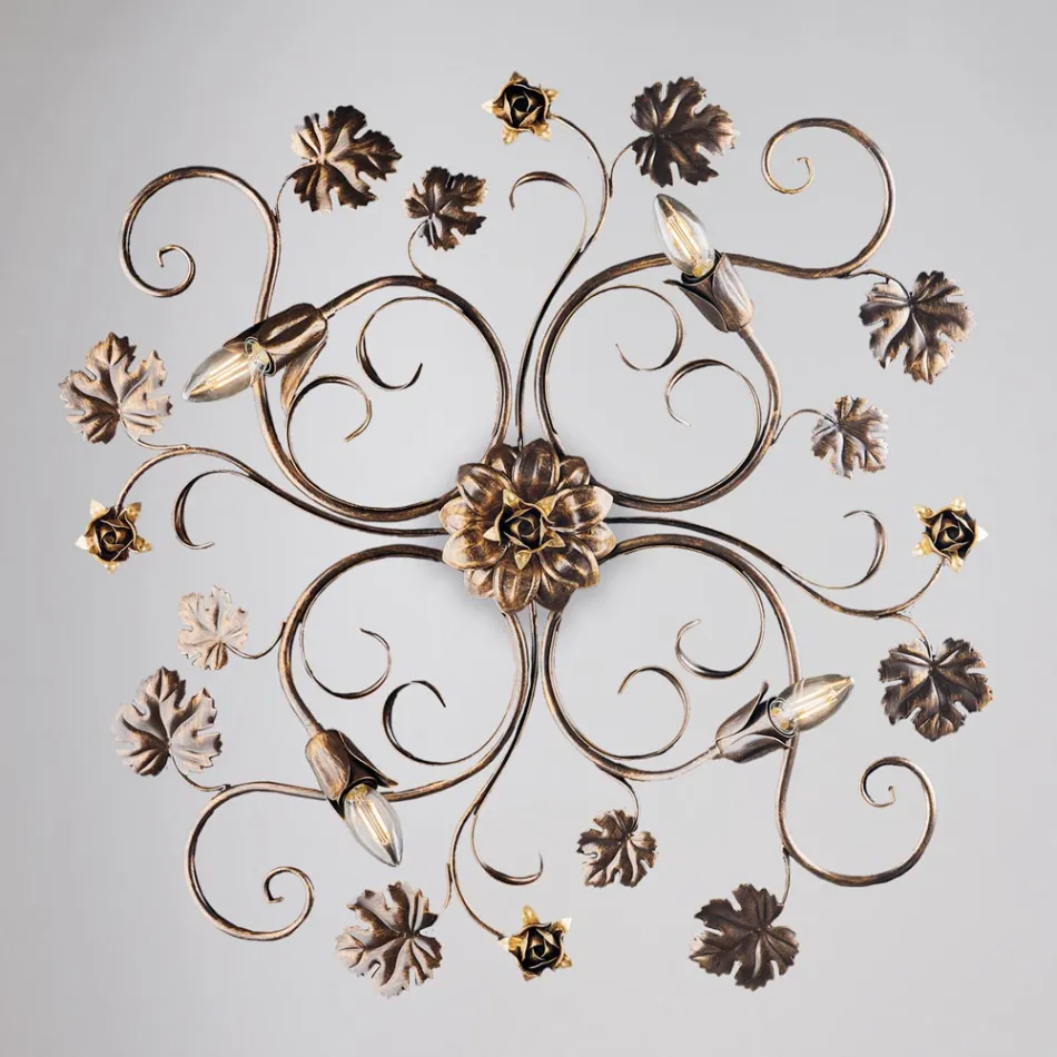 Chromowana metalowa lampa ścienna LED do eleganckiego i funkcjonalnego oświetlenia – Fiore Viadurini