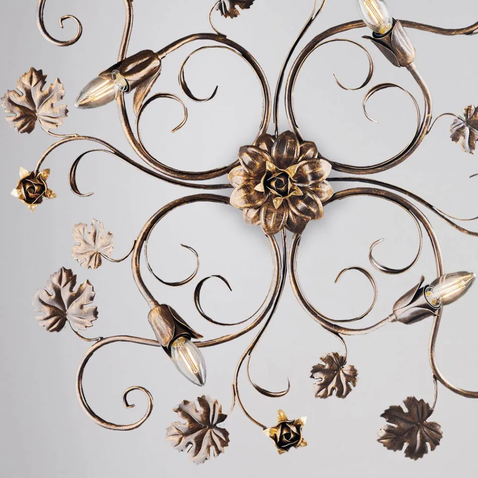 Chromowana metalowa lampa ścienna LED do eleganckiego i funkcjonalnego oświetlenia – Fiore Viadurini