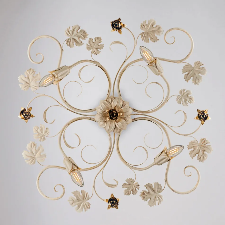 Chromowana metalowa lampa ścienna LED do eleganckiego i funkcjonalnego oświetlenia – Fiore Viadurini