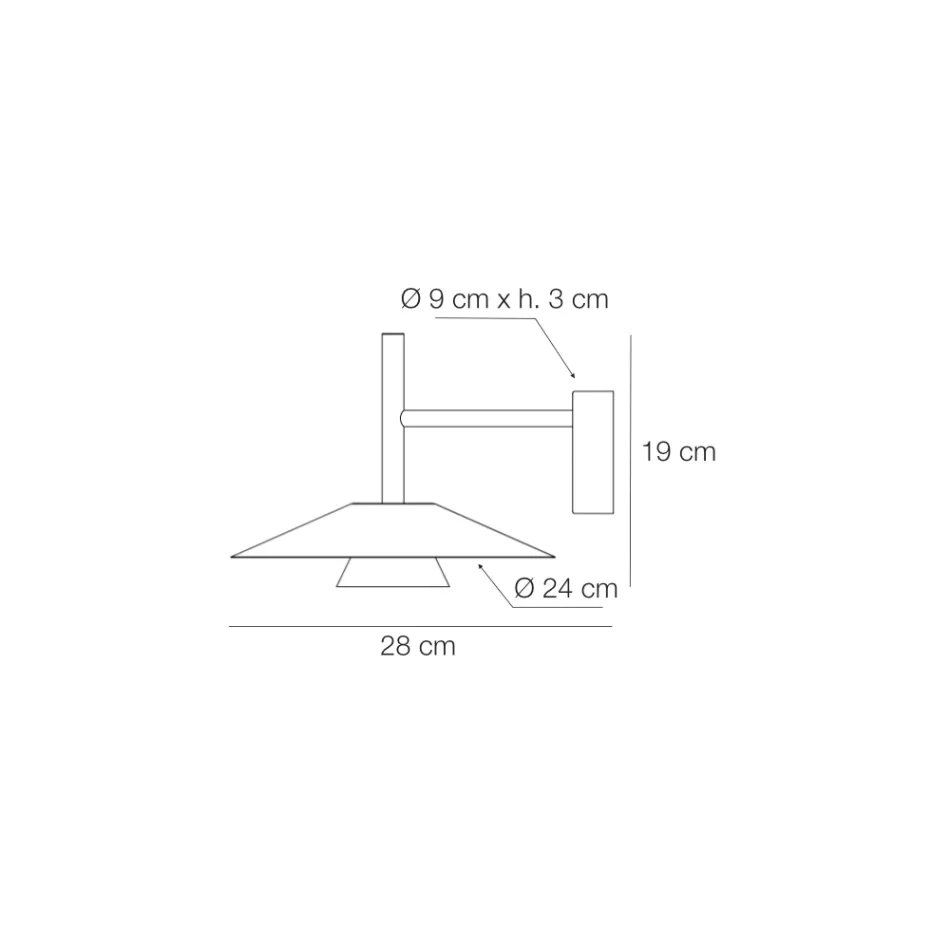 Metalowe kinkiety w różnych wykończeniach Wyprodukowano we Włoszech - Mira Viadurini