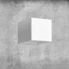 Kinkiet z mosiądzu i gipsu Made in Italy - Cubetto Aldo Bernardi Viadurini