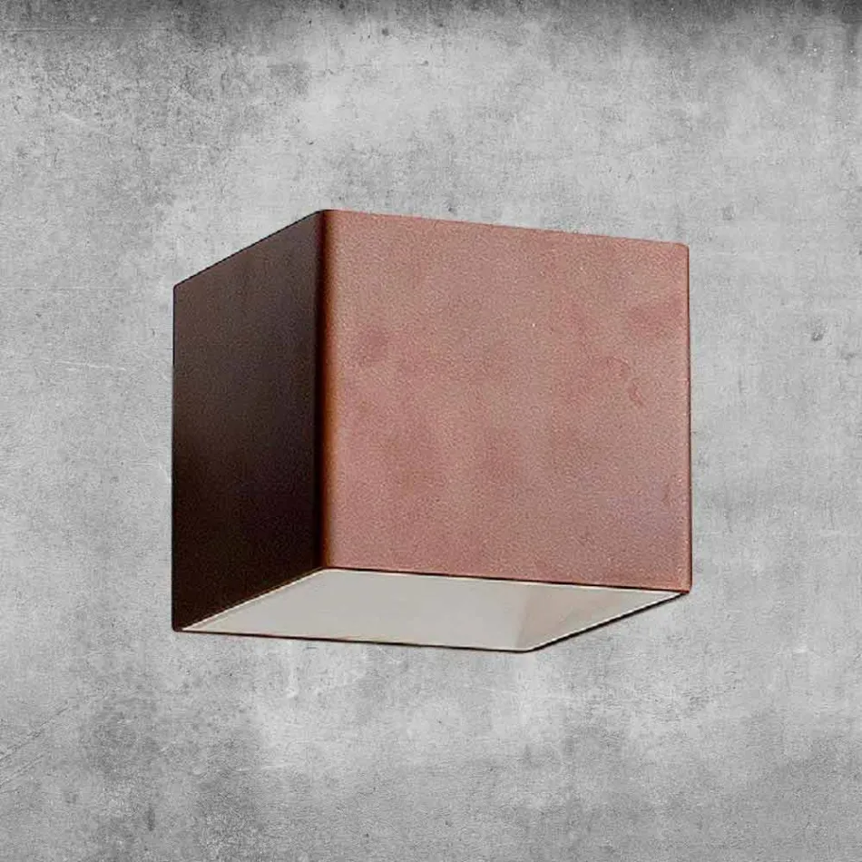 Kinkiet z mosiądzu i gipsu Made in Italy - Cubetto Aldo Bernardi Viadurini