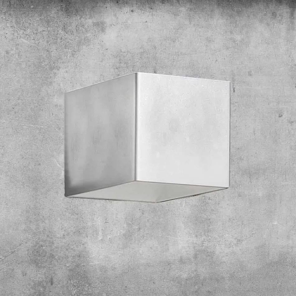 Kinkiet z mosiądzu i gipsu Made in Italy - Cubetto Aldo Bernardi Viadurini