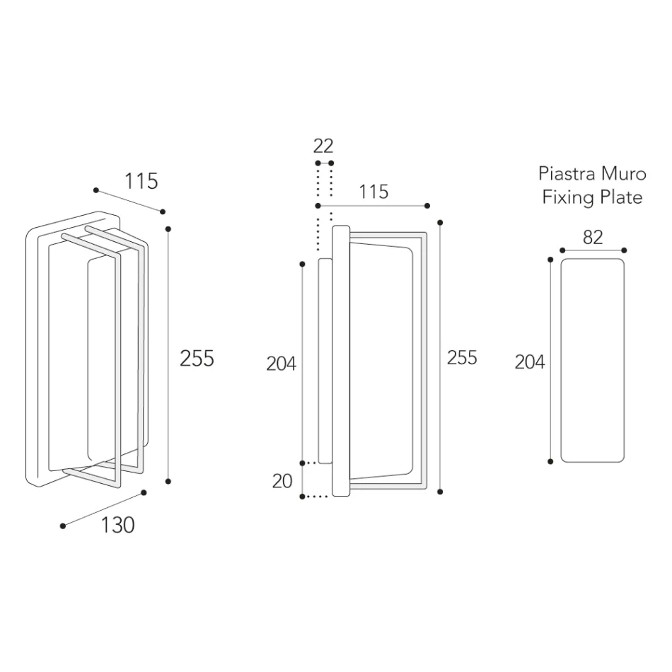 Antyczna mosiężna lampa ścienna, oprawka E27 i nastrojowe światło, wyprodukowane we Włoszech - kryształ Viadurini