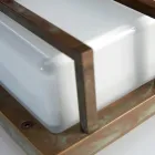 Antyczna mosiężna lampa ścienna, oprawka E27 i nastrojowe światło, wyprodukowane we Włoszech - kryształ Viadurini