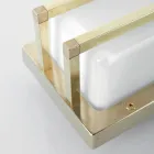 Antyczna mosiężna lampa ścienna, oprawka E27 i nastrojowe światło, wyprodukowane we Włoszech - kryształ Viadurini