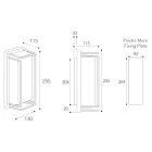 Kinkiet w stylu vintage z mosiądzu, w całości wykonany we Włoszech – kryształowy Viadurini