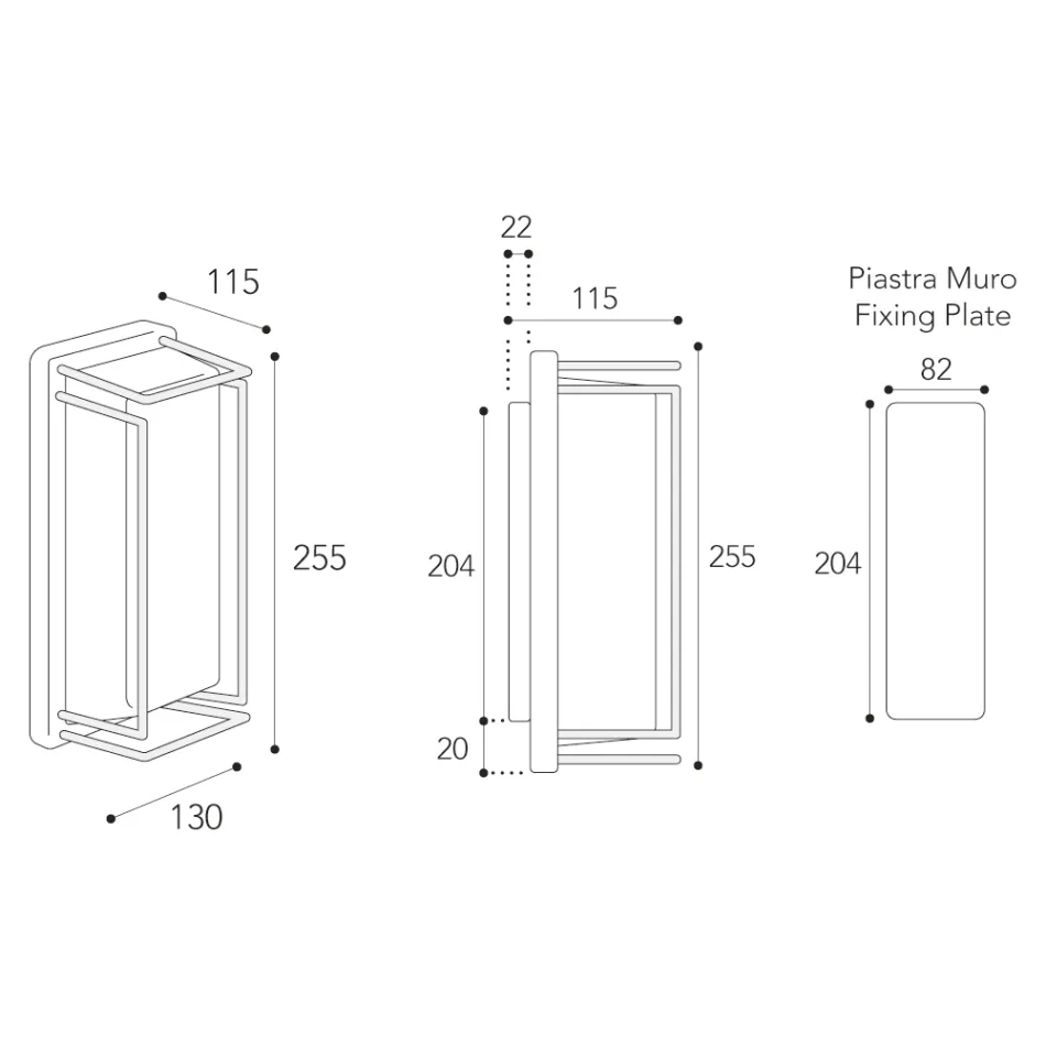 Kinkiet w stylu vintage z mosiądzu, w całości wykonany we Włoszech – kryształowy Viadurini