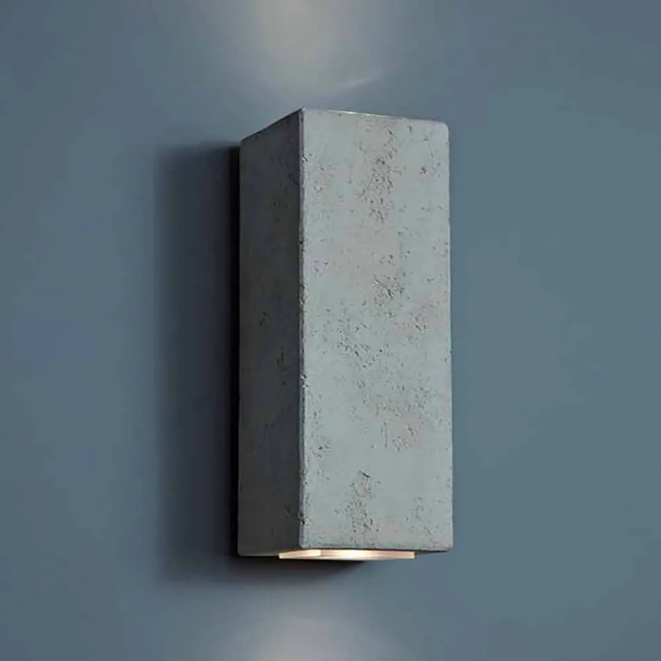 Smith - Toscot zewnętrzny kinkiet LED w stylu ceramicznym H 24 cm Viadurini