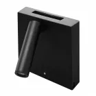 Dekoracyjny kinkiet Led z białego lub czarnego aluminium z portami USB - Paola Viadurini