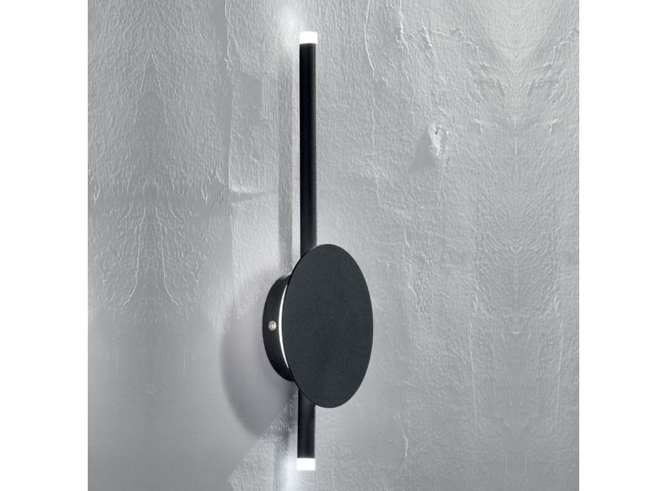 Nowoczesny kinkiet LED w kolorze białym, czarnym lub złotym metalu - Hand Viadurini