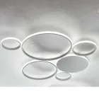 Nowoczesny kinkiet LED z malowanym metalowym wykończeniem w kolorze złotym lub srebrnym - Punto Viadurini