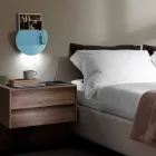 Nowoczesny kinkiet z przegrodą na magazynek, USB i oświetleniem LED Made in Italy - Foster Viadurini