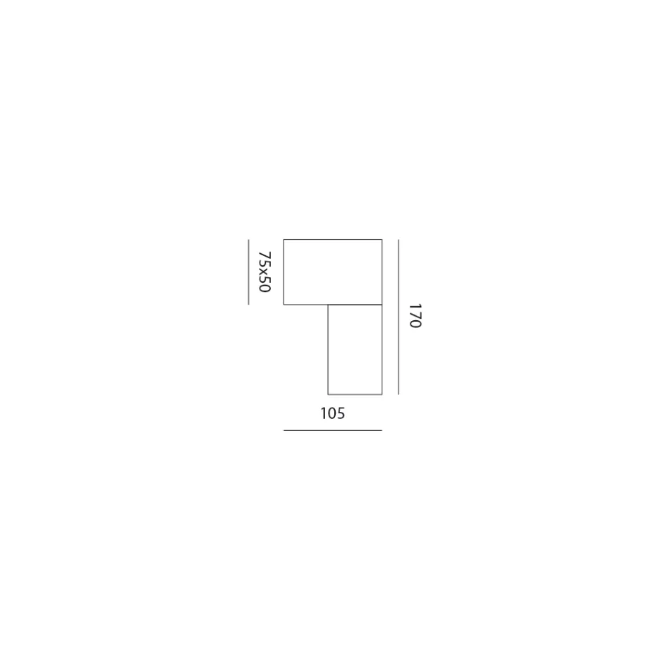 Nowoczesna lampa ścienna z ceramiki i szczotkowanej miedzi Made in Italy - Toscot Match Viadurini