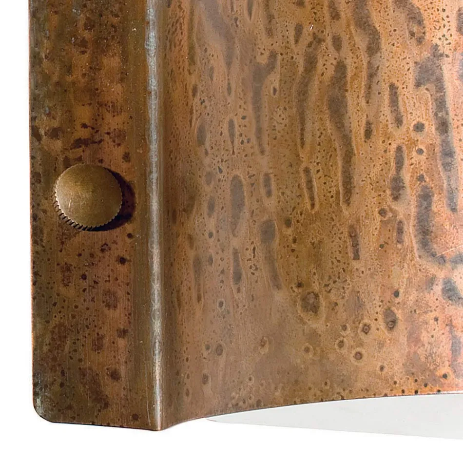 Kinkiet Półksiężyc z miedzi i diod LED Made in Italy – przykład Viadurini