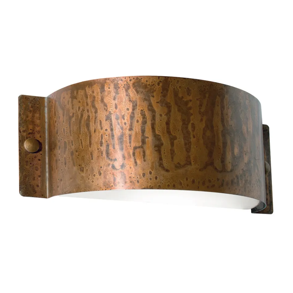 Kinkiet Półksiężyc z miedzi i diod LED Made in Italy – przykład Viadurini