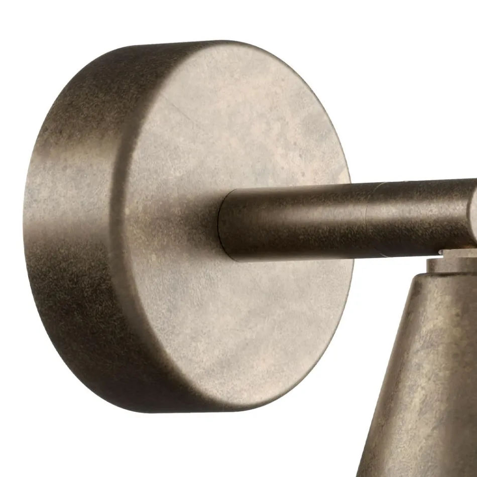 Zewnętrzny kinkiet z żelaza i szkła Made in Italy - Cloudy Viadurini