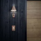 Zewnętrzny kinkiet z mosiądzu i miedzi Made in Italy - Sword Viadurini