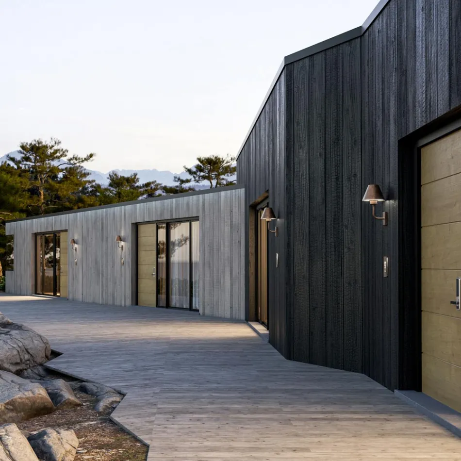 Zewnętrzny kinkiet z mosiądzu i miedzi Made in Italy - Sword Viadurini