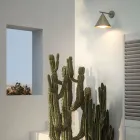 Zewnętrzny kinkiet z mosiądzu i szkła Made in Italy - Rain Viadurini