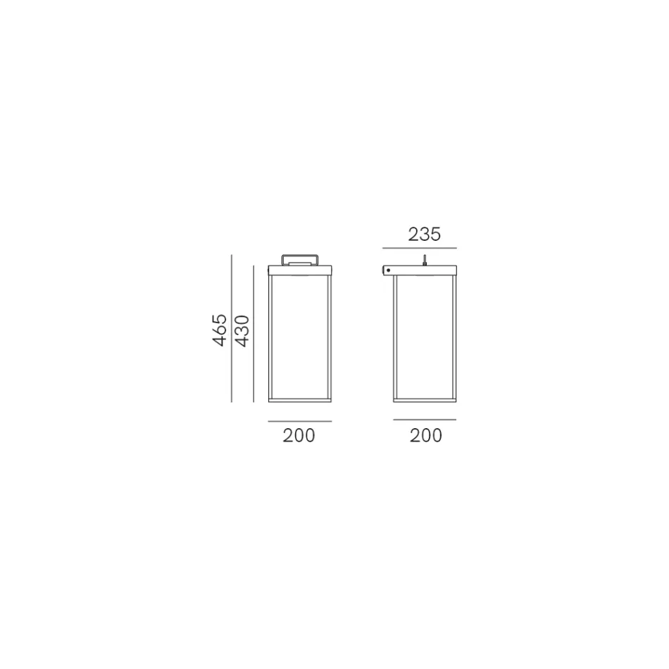 Zewnętrzny kinkiet z mosiądzu Made in Italy - Sunny Viadurini