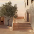 Zewnętrzny kinkiet z mosiądzu Made in Italy - Sunny Viadurini